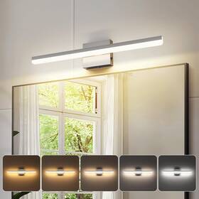 5cct Pasoar 724901861064 Dimmable 18w Led Bathroom Vanity Light Fixture - Brushed Nickel 24 Inch