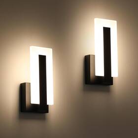 B0dqkx694f Pasoar 2-pack Led Modern Wall Sconces 7w Warm White Beside Lighting Fixture