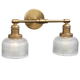 Xlus1221x Pathson Vintage Double Heads Wall Sconces Decor For Bathroom Mirror Glass 2-light Bathr