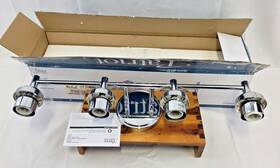 352-6530 Patriot Lighting Simon 4-light Vanity Chrome Damp Rated Fixture