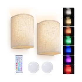 Wl-bat2 Pesuten Wall Sconce Lighting Decor Battery Rechargeable Set Of 2