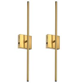 Qbd01cw Petlik Battery Operated Wall Sconces Gold Set Of Two Rechargeable Sco