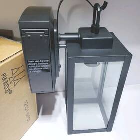 A-12151-gfci Pia Ricco Outdoor Porch Lights With Gfci Outlet Matte Black Outside Wall Lan