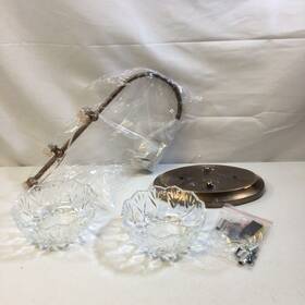 R-3025 Piepooye Vintage Gold Wall Sconce With Glass Globe Shade Mid Century G9 Bulb