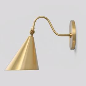 Ws007-br Pirxxiy Modern Brass Wall Sconces With Movable Metal Shape Goose Neck