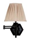 20613orb Pleated 17468 Bronze Oil Shade Wall Body Lamp Arm Tone Id Swing Rubbed