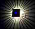Po729211zac1 W-78-ak Kolo Chip Wall 150 Watt Halogen Sconce Cobalt Blue