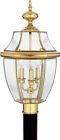 Ny9043b Polished 3l Finish Brass Outdoor Post Quoizel Newbury