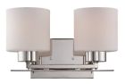 60-5202 Polished Vanity Nuvo Lighting Nickel Light 2 Parallel