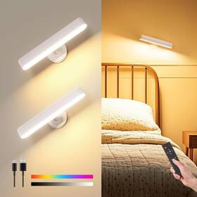 Wl05 Popoiron Rechargeable Wall Sconces 7500mah Battery Cordless Led Touch And Remote Control