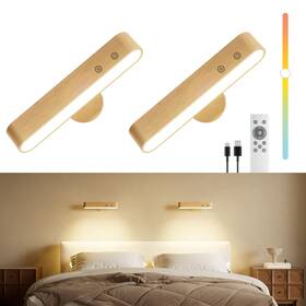 Wl15 Popoiron Rechargeable Led Wall Sconces Set Of Twowall Lights For Bedroom With Wl15 Popoiron Rechargeable Led Wall Sconces Set Of Twowall Lights For Bedroom With