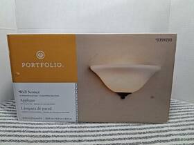 0359230 Portfolio Wall Sconce Rubbed Bronze Finish #0359230 New In Open Box