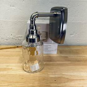 Fb17-109 Portfolio 1-light Wall Sconce Fitter Brushed Nickel 1026677 With Glass Shade