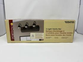 Vb256-3wdbz Portfolio 3-light Vanity Bathroom Bar Fitter Oil Rubbed Bronze Finish #0354705