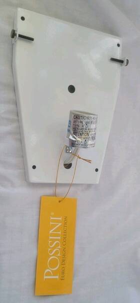 1276-21 Possini Euro Design Wall Sconce Backplate Only Metal Model 19354 White