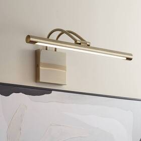 Lwl03214a15d-ab Possini Euro Design Bourdain 17 Inch Wide Light Brass Led Picture