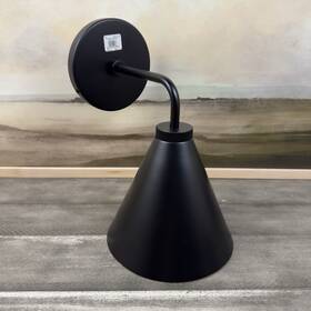 Pottery Barn 5941572 Walker Tapered Sconce Light 13 Inch Matte Black Scuffed With Hardware Ob