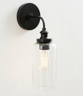 8252426 Pottery Barn Essential Bronze Single Tube 15 Inch Clear Texture Shade Light Fixture 8252426 Pottery Barn Essential Bronze Single Tube 15 Inch Clear Texture Shade Light Fixture