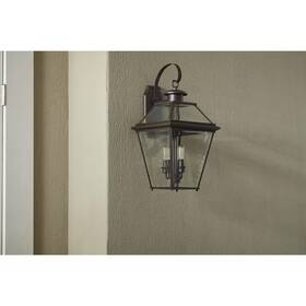 Progress Lighting 313115634634 Burlington Collection 3-light Antique Bronze Clear Beveled Glass New Traditional
