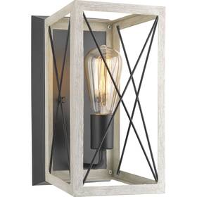 P710012-143 Progress Lighting 785247213573 Briarwood Graphite One-light Wall Sconce Black