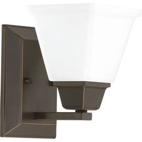 Progress Lighting 785247220786 Clifton Heights Collection 1-light Etched Glass Craftsman Bath