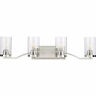 P300259-009 Progress Lighting Lassiter 4-light Brushed Nickel Clear Glass Vanity Light
