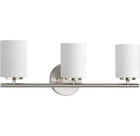 P215909 Progress Lighting Replay 22 Inch 3-light Brushed Nickel Bathroom Vanity Light