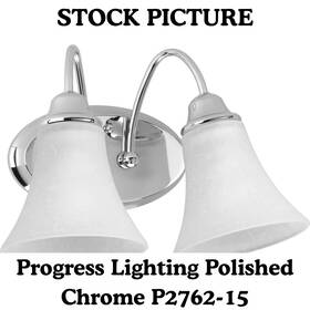 P2762-15 Progress Lighting 2-light Bath New Old Stock