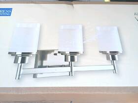 P2932-09 Progress Lighting Alexa 3-light Brushed Nickel Transitional Vanity Light New