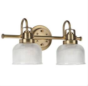 P2991-163 Progress Lighting Archie Collection 2 Light Vanity Vintagebrass