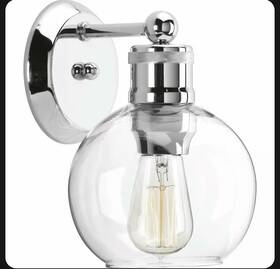 P300049-104 Progress Lighting Hansford 1-light Polished Nickel Bath Sconce