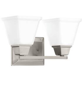 P300159-009 Progress Lighting Clifton Heights Collection 2-light Brushed Nickel Vanity Light