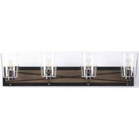 P300232-020 Progress Lighting Briarwood Collection 4-light Antique Bronze Clear Glass Bath