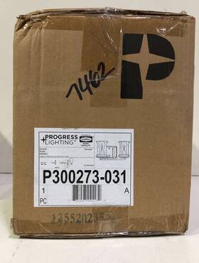 P300273-031 Progress Lighting Winslett 2-light Matte Black Clear Seeded Glass Vanity Light