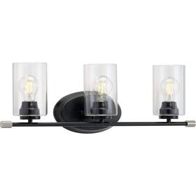 P300278-031 Progress Lighting Riley Collection 3-light Clear 8.25x25.25x25.25 Black