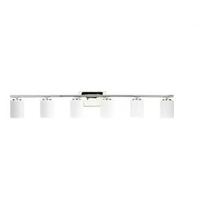 P300385-104 Progress Lighting Replay 48-in 6 -light Polished Nickel Vanity