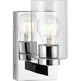 P300386-015 Progress Lighting P300386 Goodwin 8 Inch Tall Bathroom Sconce - Chrome
