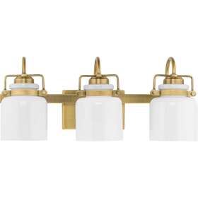 P300440-163 Progress Lighting P300440 Fessler 3 Light 7 Inch W Vanity - Brass P300440-163 Progress Lighting P300440 Fessler 3 Light 7 Inch W Vanity - Brass