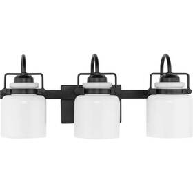 P300440-31m Progress Lighting Fessler Collection 21.12 Inch 3-light Matte Black Opal Glass
