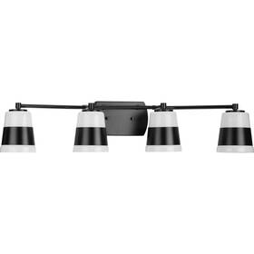 P300445-31m Progress Lighting P300445 Haven 4 Light 7 Inch W Vanity - Black