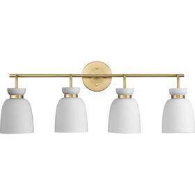 P300487-191 Progress Lighting P300487 Lexie 4 Light 30 Inch W Vanity - Gold