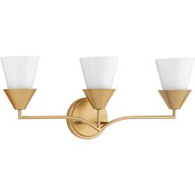 P300497-205 Progress Lighting P300497 Pinellas 3 Light 24 Inch W Vanity - Gold