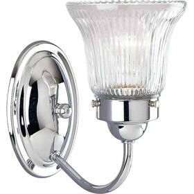 P3287-15 Progress Lighting 1-light Polished Chrome Bath Vanity Light With Clear Glass P3287-15 Progress Lighting 1-light Polished Chrome Bath Vanity Light With Clear Glass