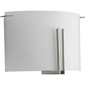 P710118-009 Progress Lighting P710118 Modern Glass Sconce 2 Light 8 Inch Tall - Nickel