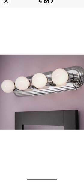 Fv05-009 Project Source 4-light 24-in Chrome Vanity Light