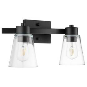51533-31-u-a Prominence Home 2 Light Bathroom Wall Vanity Matte Black Open Box