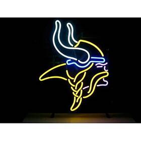 Us-invy20in-120mv Queen Sense 20 Inch X16 Minnesota Sports Logo Viking Neon Sign Light Man Cave Bar