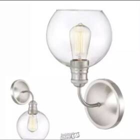 Quoizel 611728261279 Soho 1-light Nickel Transitional Vanity Bathroom Wall Light 2 Available