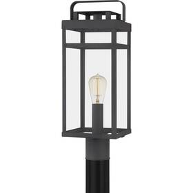 Quoizel 611728335413 Keaton Outdoor Post Lantern - Mottled Black