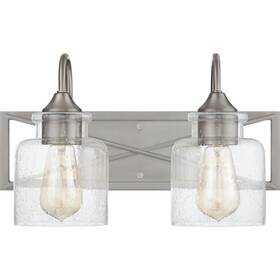 Quoizel 611728350997 Bartley 2-light Brushed Nickel Vanity Light